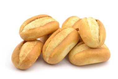 Beyaz bir arka plan üzerinde rulo