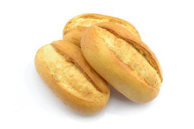 Beyaz bir arka plan üzerinde rulo