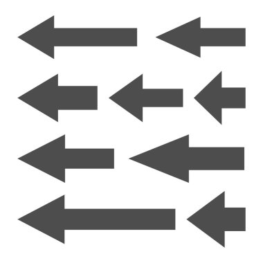 oklar beyaz zemin üzerinde bir dizi