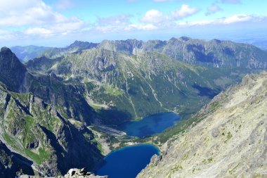 Tatra dağları - Rysy 'den manzara