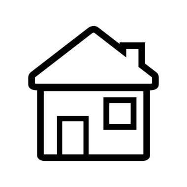 Beyaz arkaplanda ev simgesi