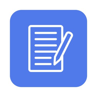 Beyaz arkaplan üzerindeki belge simgesi