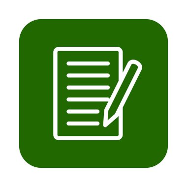 Beyaz arkaplan üzerindeki belge simgesi