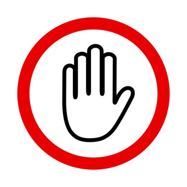 Beyaz arkaplanda giriş işareti yok