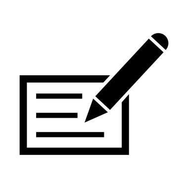 Beyaz arkaplan üzerindeki belge simgesi