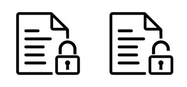 asma kilit simgesine sahip belge