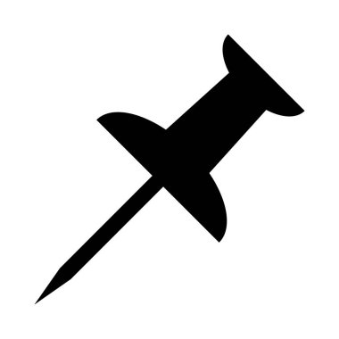 Beyaz zemin üzerine raptiye simgesini