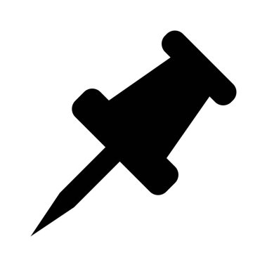 Beyaz zemin üzerine raptiye simgesini