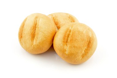 beyaz zemin üzerine buns