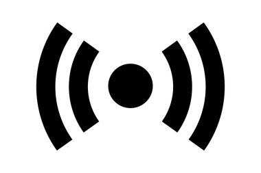 sinyal simgesi beyaz arka plan üzerinde