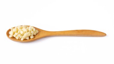 tahta kaşık sarımsak