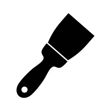 Beyaz arkaplanda spatula simgesi