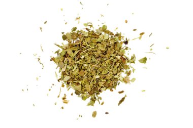 Beyaz arka plan üzerinde izole Provencal otlar