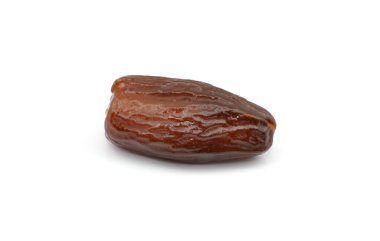 Beyaz arkaplanda kurumuş tarihler