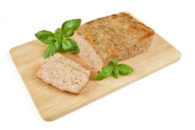 beyaz zemin üzerine pate