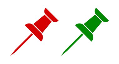 Beyaz zemin üzerine raptiye simgesini