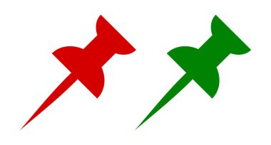 Beyaz zemin üzerine raptiye simgesini