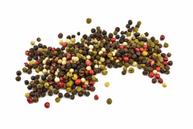 Beyaz arkaplanda biber