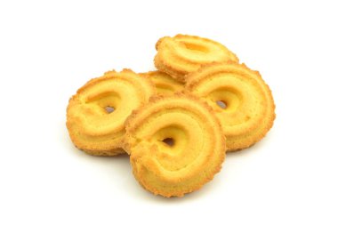 Beyaz arkaplanda çerezler