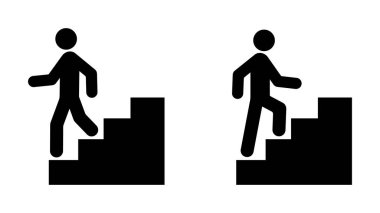 Merdivenlerdeki adamın simgesi.