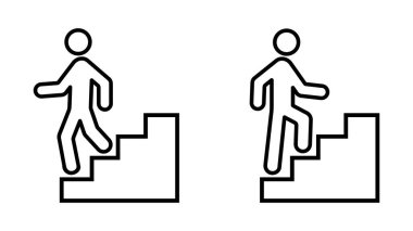 Merdivenlerdeki adamın simgesi.