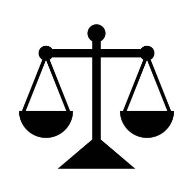 Beyaz arkaplanda ağırlık simgesi