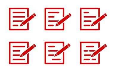 Beyaz arkaplan üzerindeki belge simgesi