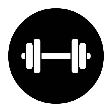 beyaz zemin üzerinde halter simgesi