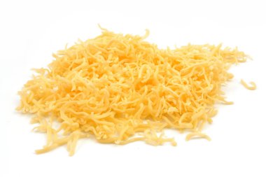 Beyaz arkaplanda peynir