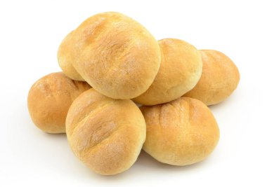 beyaz zemin üzerine buns