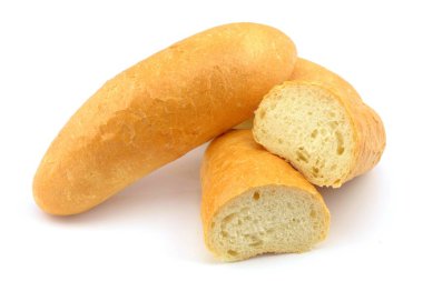 beyaz zemin üzerine buns