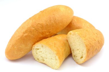 beyaz zemin üzerine buns