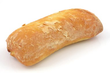 Beyaz bir arka plan üzerinde rulo