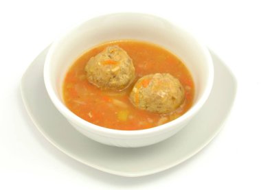 Domates soslu kıymalı köfte.