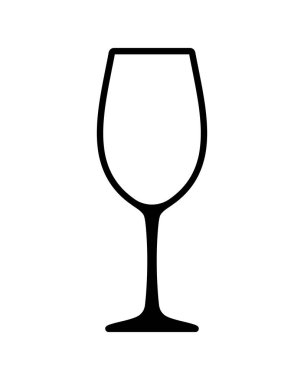 Beyaz arkaplanda cam simgesi