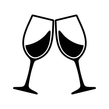 Beyaz arkaplanda cam simgesi