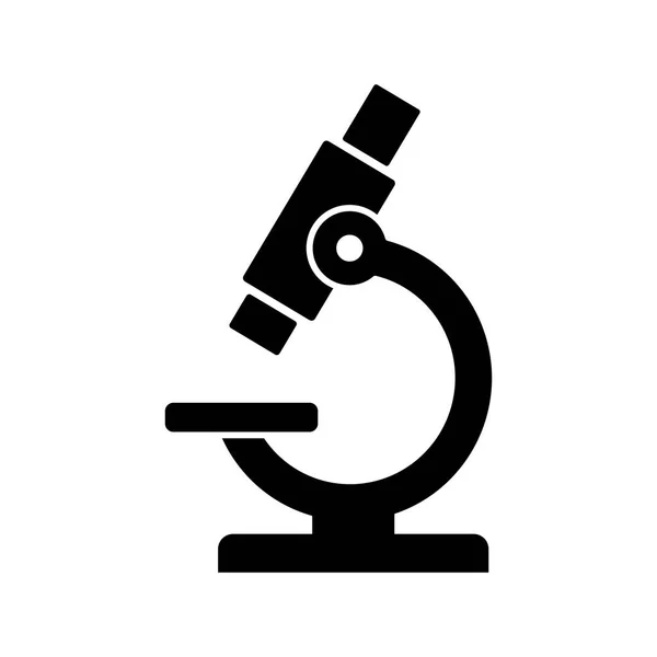 Microscope Icon White Background — Stock Vector