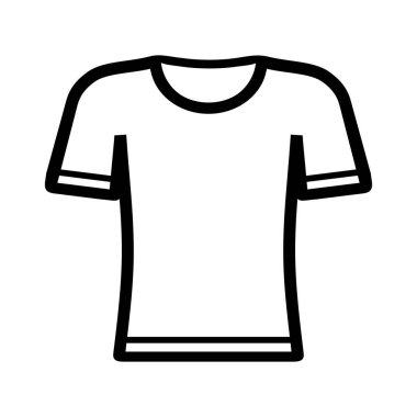 Beyaz arka plan üzerinde t-shirt simgesi