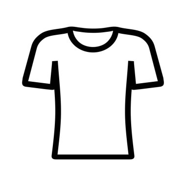 Beyaz arka plan üzerinde t-shirt simgesi