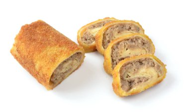 Beyaz bir arka plan üzerinde Çin böreği