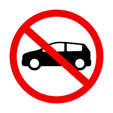 Yolcu vagonları için yasaklama işareti