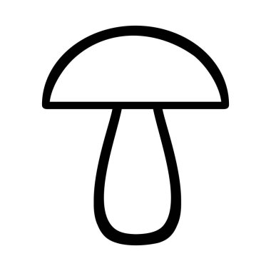 Beyaz arkaplanda mantar simgesi