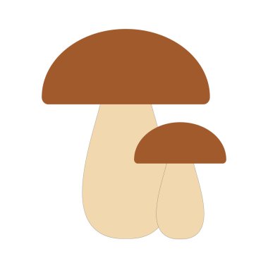 Beyaz arkaplanda mantar simgesi