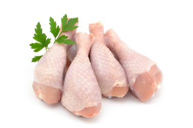 beyaz zemin üzerinde tavuk budu