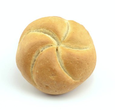 Beyaz bir arka plan üzerinde rulo