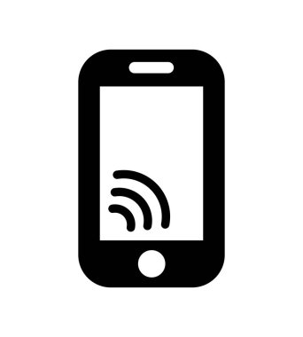 Beyaz arkaplanda telefon simgesi