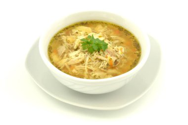 Ev yapımı tavuk işkembesi çorbası.