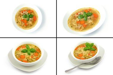 Ev yapımı tavuk işkembesi çorbası.