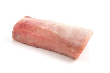 Beyaz arka plan üzerinde izole pork loin