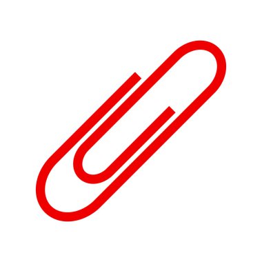 Beyaz arkaplanda ataç simgesi